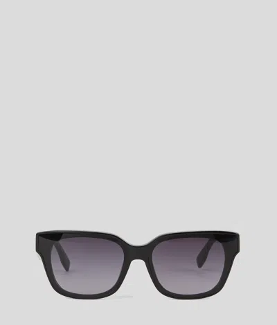 Karl Lagerfeld Cut-out Karl Signature Sunglasses In Black