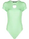 Karl Lagerfeld Body Mit Cut-outs In Green