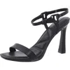 Karl Lagerfeld Cybil Womens Adjustable Manmade Ankle Strap In Black