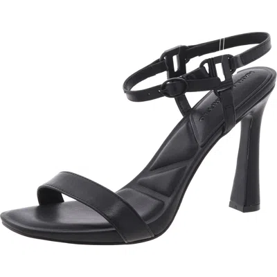 Karl Lagerfeld Cybil Womens Adjustable Manmade Ankle Strap In Black