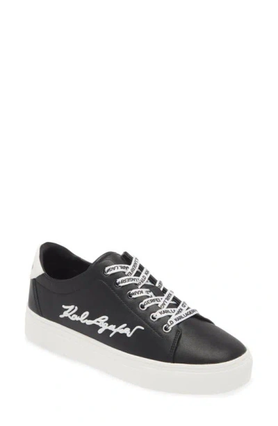 Karl Lagerfeld Cylie Low Top Sneaker In Black