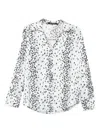 Karl Lagerfeld Dalmatian-print Button-up Shirt In White