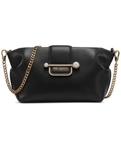 Karl Lagerfeld Dara Leather Small Crossbody Bag