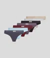 Karl Lagerfeld Day Of The Week Thong (pack Of Seven) In Multi