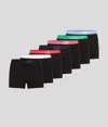 Karl Lagerfeld Days Of The Week Boxers (pack Of Seven) In Black