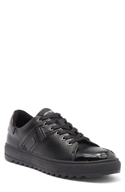Karl Lagerfeld Debossed Logo Sneaker In Black