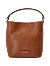Karl Lagerfeld Debossed-logo Tote Bag In Brown