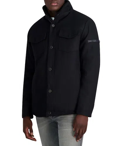 Karl Lagerfeld December Wool Jacket In Black