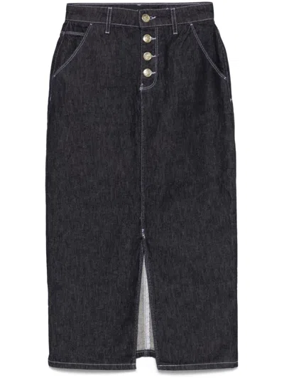Karl Lagerfeld Denim Jean Pants With White Seams In Black