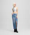 Karl Lagerfeld Denim Maxi Skirt In Blue