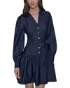 Karl Lagerfeld Denim Shirt Dress In Blue