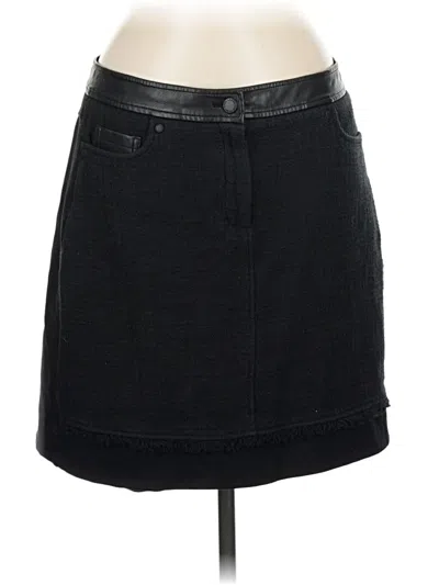 Pre-owned Karl Lagerfeld Denim Skirt In Black