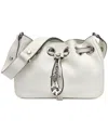 Karl Lagerfeld Desiree Small Leather Hobo Bag In Winter White