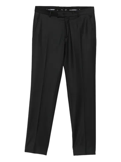 Karl Lagerfeld Diagonal-pocket Trousers In Black