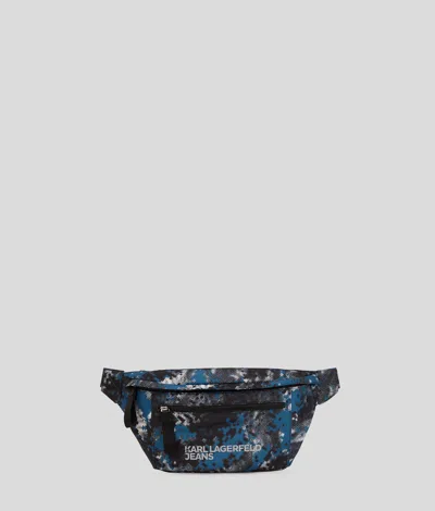 Karl Lagerfeld Digital Print Nylon Belt Bag