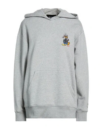 Karl Lagerfeld Disney X  Woman Sweatshirt Grey Size M Organic Cotton, Recycled Polyest In Gray