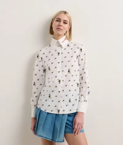 Karl Lagerfeld Disney X Kl All-over Print Blouse