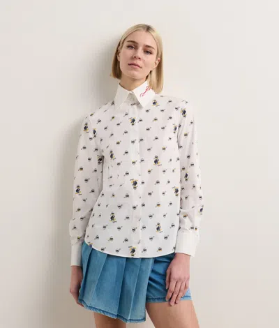KARL LAGERFELD DISNEY X KL ALL-OVER PRINT BLOUSE