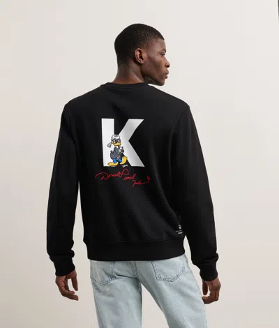 Karl Lagerfeld Disney X Kl Initial Sweatshirt In Black