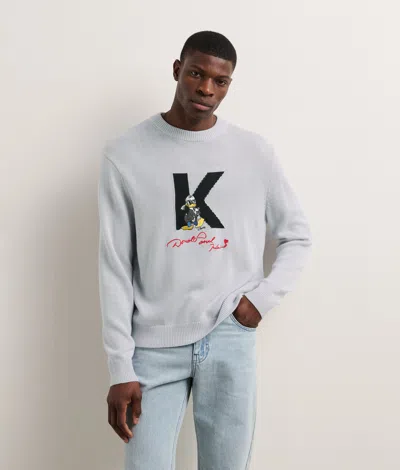 Karl Lagerfeld Disney X Kl Knitted Sweatshirt In Gray