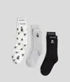 Karl Lagerfeld X Disney All-over Print Socks (pack Of Three) In Multi