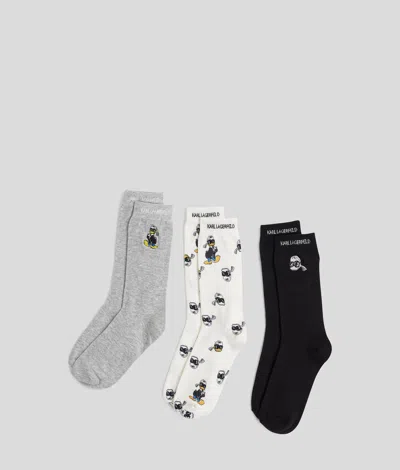 Karl Lagerfeld Disney X Kl Print Socks – 3 Pack