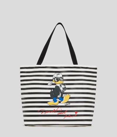 Karl Lagerfeld Disney X Kl Reversible Shopper In Black