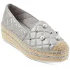 Karl Lagerfeld Beatrix Platform Espadrille In Gray