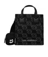 Karl Lagerfeld Double Handle Crossbody Bag In Black