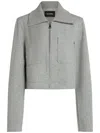Karl Lagerfeld Double Jersey Jacket In Grey