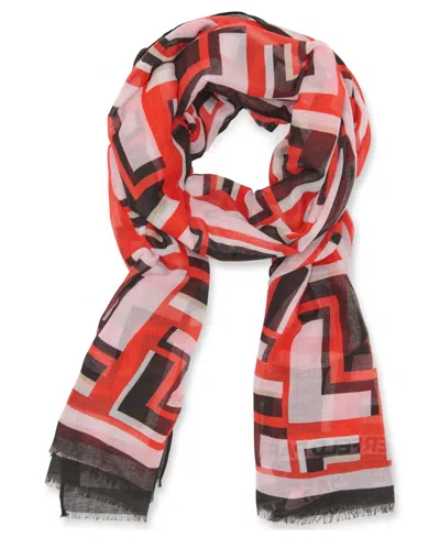Karl Lagerfeld Double Oversized Wrap In Parfait Pink