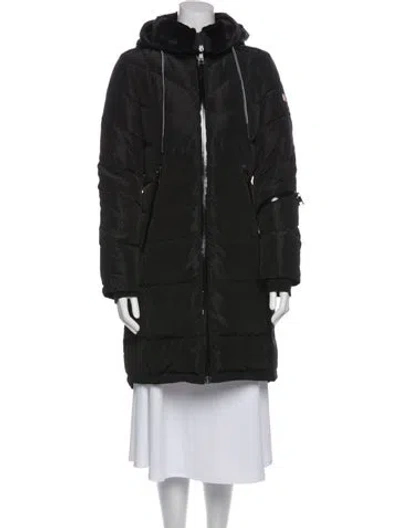 Pre-owned Karl Lagerfeld Down Coat In Black