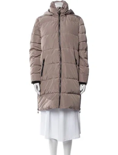 Pre-owned Karl Lagerfeld Down Coat In Brown