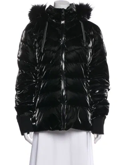 Pre-owned Karl Lagerfeld Down Jacket In Black