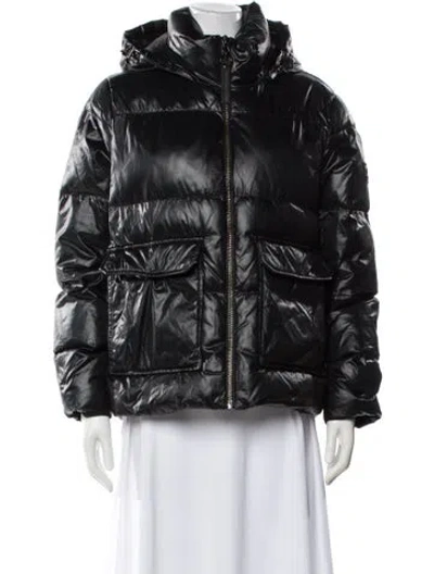 Pre-owned Karl Lagerfeld Down Jacket In Black