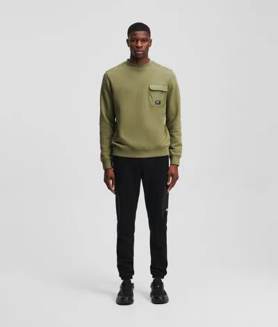 Karl Lagerfeld Drawcord Sweatpants In Black