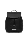 Karl Lagerfeld Drawstring Embossed-logo Backpack In Black