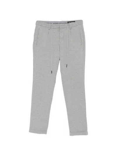 Karl Lagerfeld Drawstring Track Pants In Gray