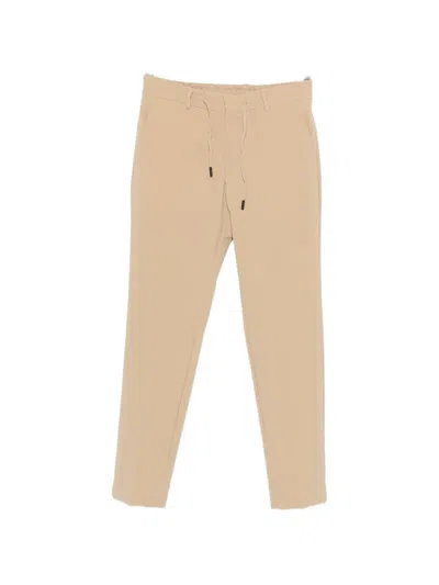 Karl Lagerfeld Drawstring-waistband Trousers In Brown