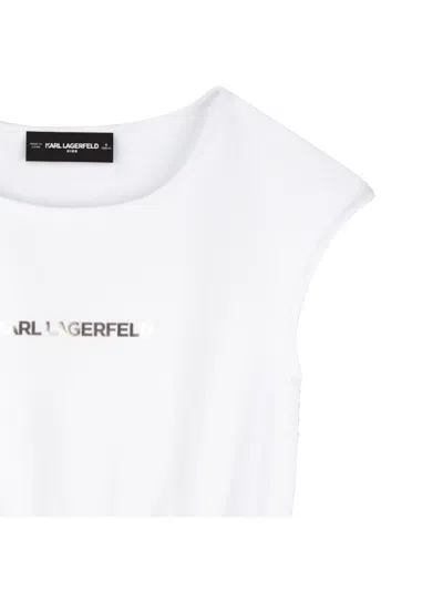 Karl Lagerfeld Kids' Dress In White