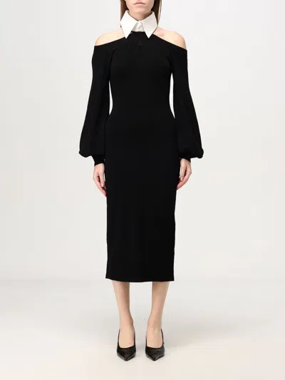 KARL LAGERFELD DRESS KARL LAGERFELD WOMAN COLOR BLACK,G31205002