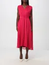 Karl Lagerfeld Cape Midi Dress In Rot