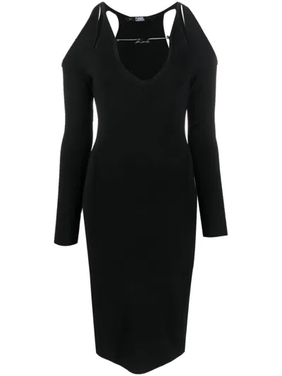 Karl Lagerfeld Dresses In Black