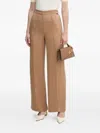 Karl Lagerfeld Elasticated-waist Pants In Brown
