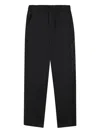 Karl Lagerfeld Elasticated-waist Trousers In Black