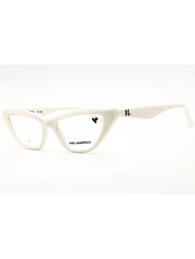 Karl Lagerfeld Elevated Cat Eye Women's Eyeglasses In Neutral