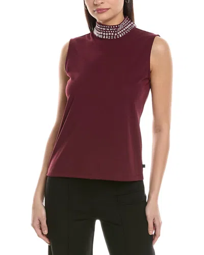 Karl Lagerfeld Embellished Blouse In Red