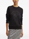 Karl Lagerfeld Embellished-detail Sweatshirt In Black
