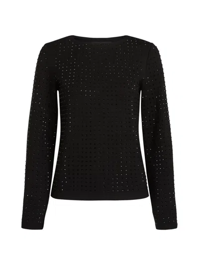 Karl Lagerfeld Embellished Sweatshirt In Black