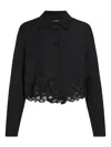 Karl Lagerfeld Embroidered Cropped Jacket